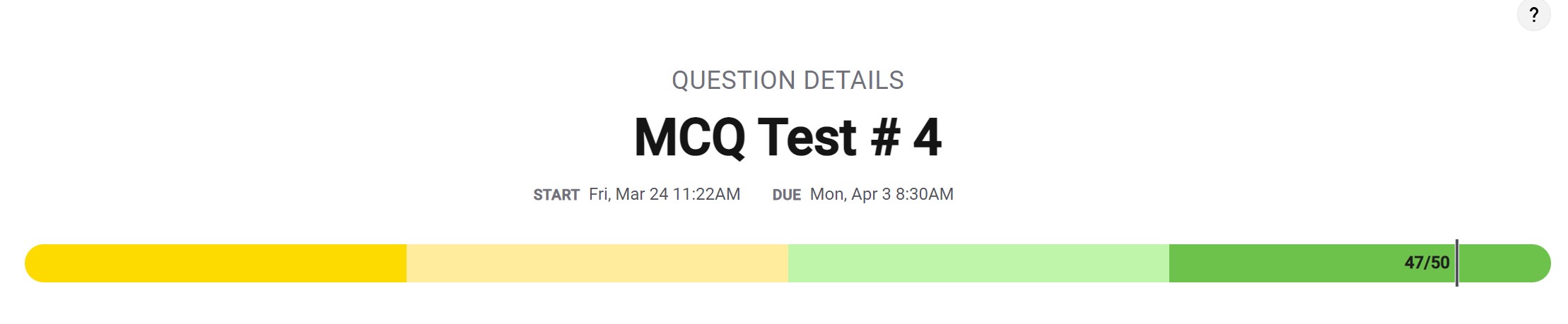 MCQ Test #4